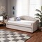 Baxton Studio Becker Modern and Contemporary Transitional Beige Fabric Twin Size Daybed with Trundle 184-11083-Zoro - alternate 7